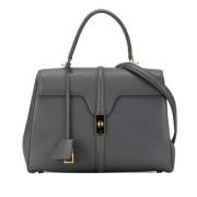 Pre-owned Leather handbags Celine Vintage , Gray , Dames