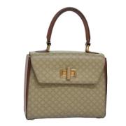 Pre-owned Leather handbags Celine Vintage , Beige , Dames