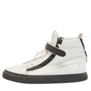 Pre-owned Leather sneakers Giuseppe Zanotti Pre-owned , White , Heren