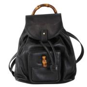 Pre-owned Leather gucci-bags Gucci Vintage , Black , Dames