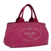 Pre-owned Canvas prada-bags Prada Vintage , Pink , Dames