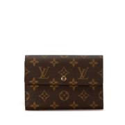 Pre-owned Leather wallets Louis Vuitton Vintage , Brown , Dames