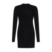 Jurk met logo Misbhv , Black , Dames