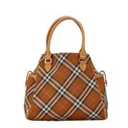 Pre-owned Canvas handbags Burberry Vintage , Beige , Dames