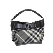 Pre-owned Nylon shoulder-bags Burberry Vintage , Gray , Dames