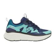 Sportieve Sneaker Blauw Hemelsblauw Sun68 , Blue , Heren