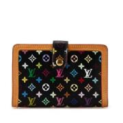 Pre-owned Canvas wallets Louis Vuitton Vintage , Black , Dames