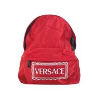 Pre-owned Nylon backpacks Versace Pre-owned , Red , Unisex