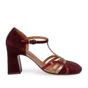 Bordeaux Sandalen met Leren Afwerking Chie Mihara , Red , Dames