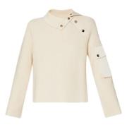 Gebreide Trui met Zakken Liu Jo , Beige , Dames