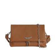 Heritage Camel Grained Leather Rocky Tas Zadig & Voltaire , Brown , Da...