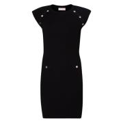 Zwarte Jurk met Bandjes Liu Jo , Black , Dames