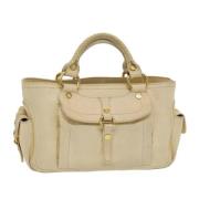 Pre-owned Leather celine-bags Celine Vintage , Beige , Dames