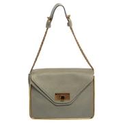 Pre-owned Leather shoulder-bags Chloé Pre-owned , Gray , Dames