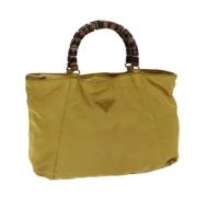 Pre-owned Nylon prada-bags Prada Vintage , Yellow , Dames