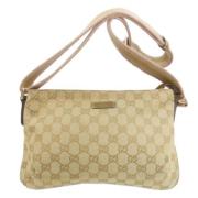 Pre-owned Canvas shoulder-bags Gucci Vintage , Brown , Dames