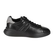 Platte Schoenen Rebel Pelle Hogan , Black , Heren