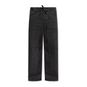 Kreukelige Jeans Balenciaga , Black , Heren