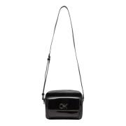 Zwarte Voorzak Rits Tas Calvin Klein , Black , Dames