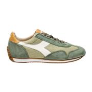 Canvas Stone Wash Sneakers Diadora , Green , Heren