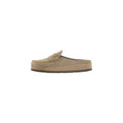 Naples Suède Muiltjes Birkenstock , Beige , Heren