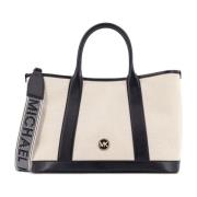 Beige Leren Handtas met Magneetsluiting Michael Kors , Beige , Dames