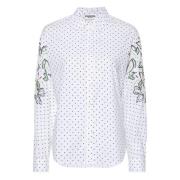 Gestippelde geborduurde top Essentiel Antwerp , White , Dames