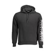 Hoodie met handtekeningprint voor stijl en comfort Napapijri , Black ,...