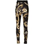 Zwarte Leggings Elegante Stijl Versace Jeans Couture , Multicolor , Da...