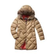 Stijlvol Waterdicht Trench-Geïnspireerde Winterjas Blauer , Beige , Da...