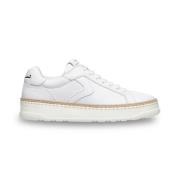 Witte Sneakers - Stijlvol en Trendy Voile Blanche , White , Heren