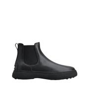 Zwarte Chelsea Boots Urban Elegantie Tod's , Black , Heren