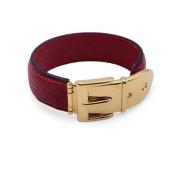 Pre-owned Leather bracelets Gucci Vintage , Yellow , Dames