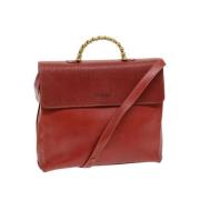 Pre-owned Leather handbags Loewe Pre-owned , Red , Dames