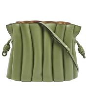 Pre-owned Leather shoulder-bags Loewe Pre-owned , Green , Dames