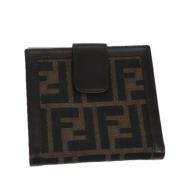 Pre-owned Canvas wallets Fendi Vintage , Black , Dames