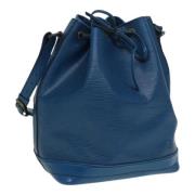 Pre-owned Leather shoulder-bags Louis Vuitton Vintage , Blue , Dames