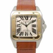 Pre-owned Yellow Gold watches Cartier Vintage , Gray , Heren