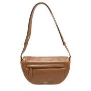 Pre-owned Leather shoulder-bags Burberry Vintage , Brown , Dames