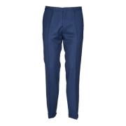 Blauwe Wol Kasjmier Broek Aw24 PS By Paul Smith , Blue , Heren