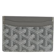 Pre-owned Coated canvas wallets Goyard Vintage , Gray , Dames