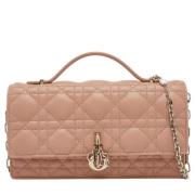 Pre-owned Leather dior-bags Dior Vintage , Pink , Dames