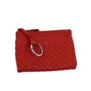 Pre-owned Leather wallets Bottega Veneta Vintage , Red , Dames