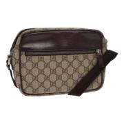 Pre-owned Leather gucci-bags Gucci Vintage , Beige , Dames