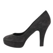 Pre-owned Suede heels Dolce & Gabbana Pre-owned , Black , Dames