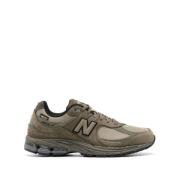 Groene Sneakers Mesh Suède Leren Afwerking New Balance , Green , Heren