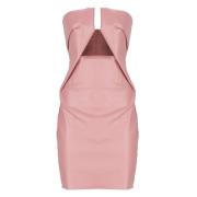 Roze Katoenen Jurk met Uitgesneden Detail Rick Owens , Pink , Dames