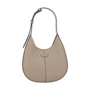 Beige Leren Tas met Verstelbaar Handvat Tod's , Beige , Dames