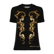 Zwarte T-shirts en Polos Versace Jeans Couture , Black , Dames