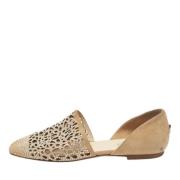 Pre-owned Suede flats Jimmy Choo Pre-owned , Beige , Dames